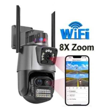 PTZ Тройна IP камера С ДВЕ АНТЕНИ цветно нощно виждане