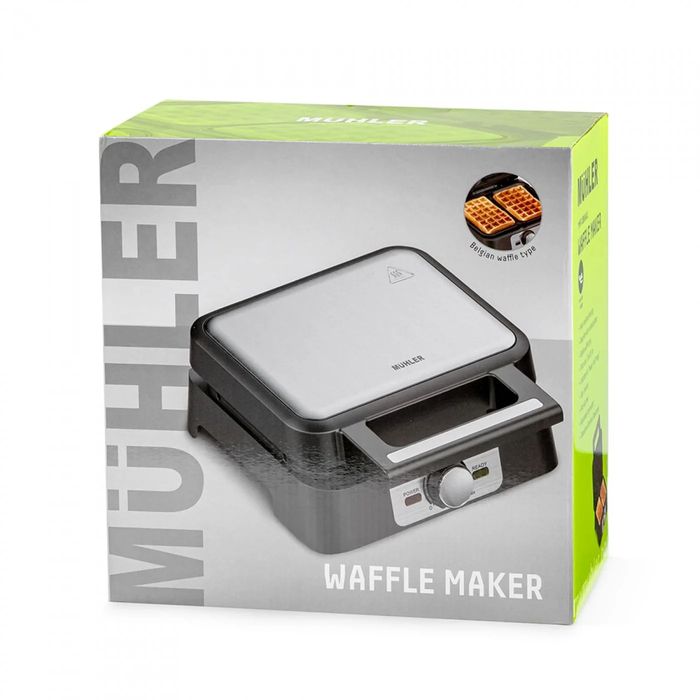 Нов уред за гофрети белгийска вафла Muhler MHT-1666WXL, 1600W