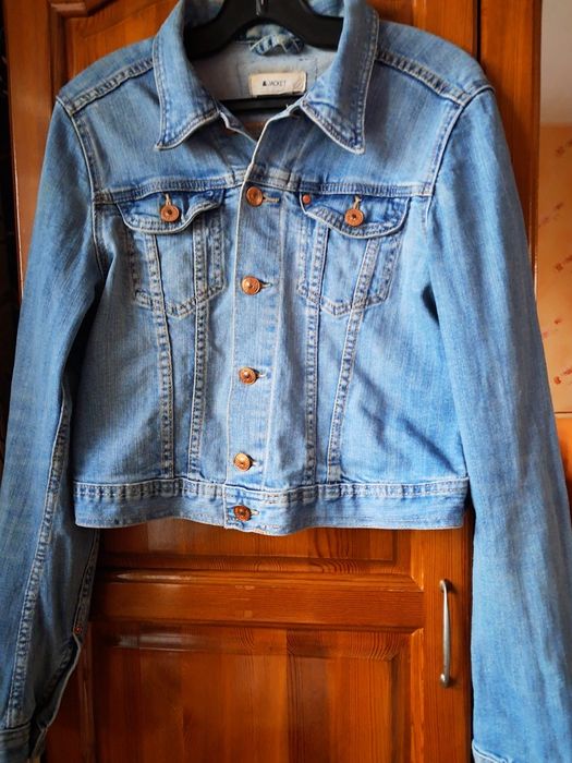 Дънкови яке с бонус коледни чорапи