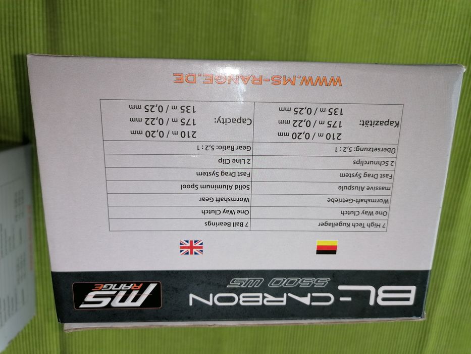 Mulinete MS Range BL Carbon 5500 WS