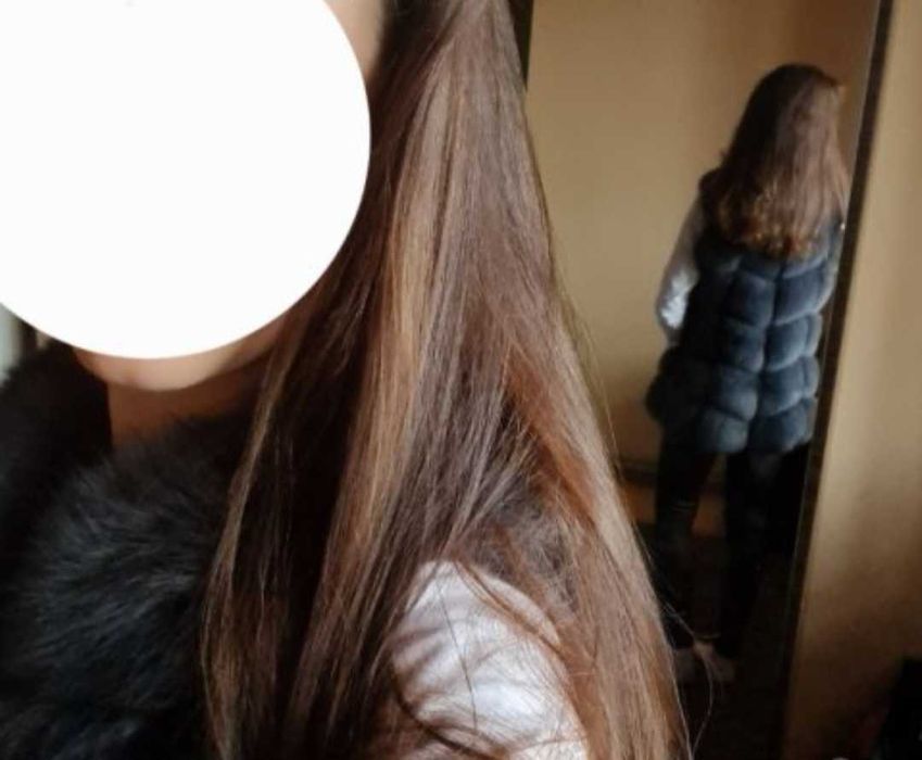 Елек от лисица естествен косъм