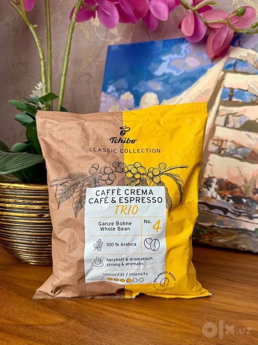 Tchibo Caffe Crema & Espresso Кофе в зернах 500g