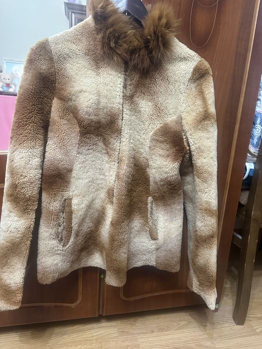 Овчинная шубка (короткая), размер M, Турция