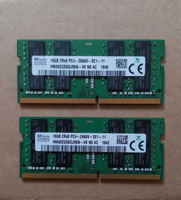 memorie RAM laptop DDR4 16GB 3200 sau 2666, posibil kit 32GB din 2x16GB, asigur montaj