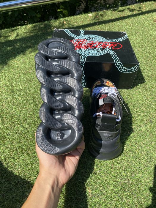 Versace chain reaction negru/rosu-multicolor/alb (stil baroc) 41 full box