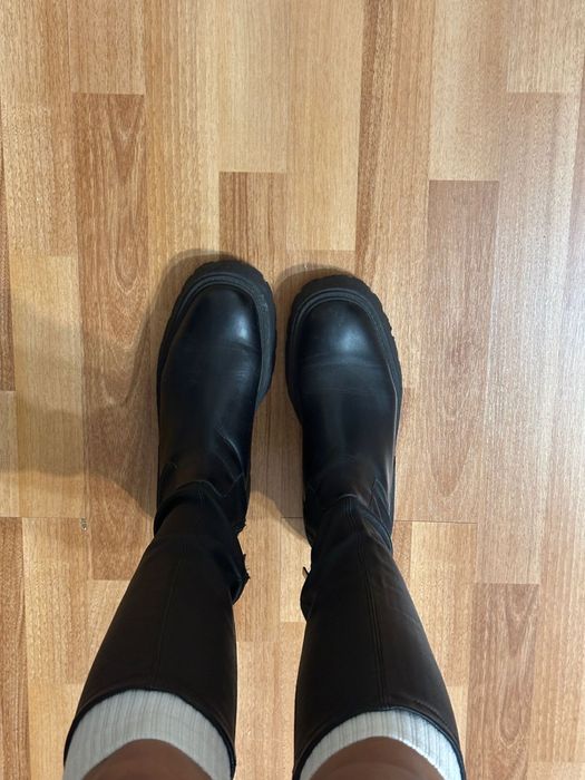 Сапоги чулки на платформе