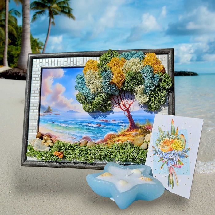 Пана с естествен скандинавски мъх