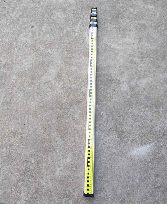 Алуминиева, телескопична, геодезична лата - 5м