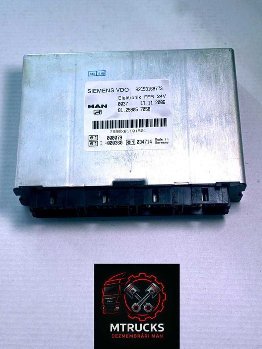 Calculator FFR MAN TGX, TGS, TGA 81258057058 Made in GermanySiemensVDO