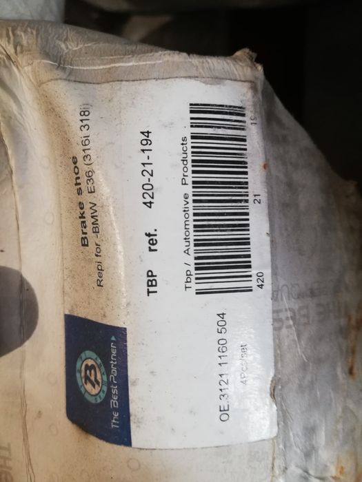 Колодки задние бмв е36, 316, 318