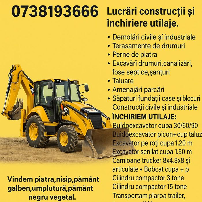 Piatra,Nisip,Pământ,Buldoexcavator