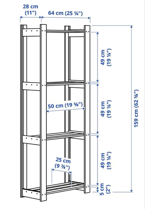 Etajera Albert Ikea lemn