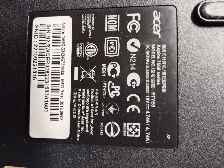 Продам ноутбук Acer