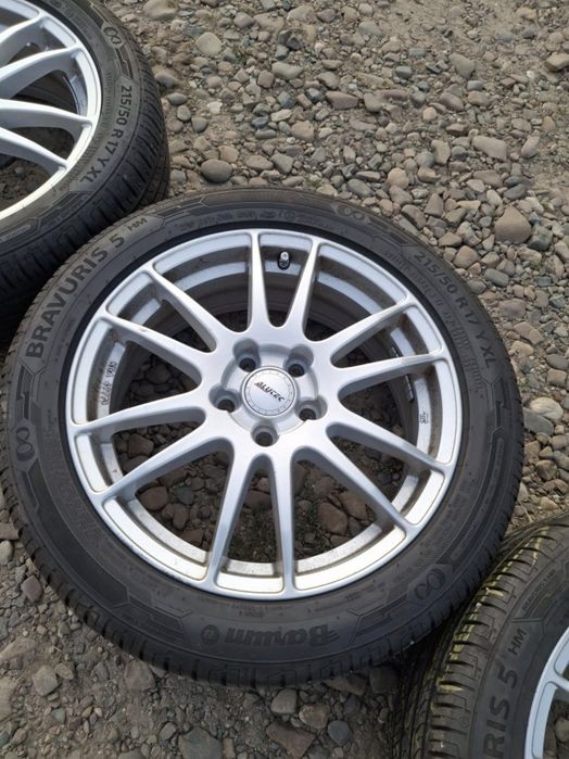 Set jante aliaj R17  5×108+ anvelope Barum
