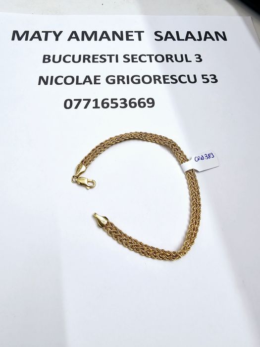 Vand bratara dama din aur 14 k 3.79 g cod 383