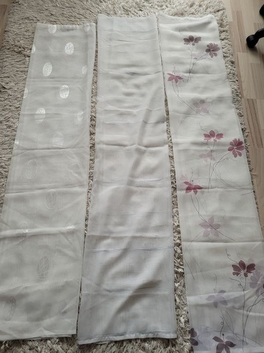 Perdele de voal alb /bucătărie 4 bucati