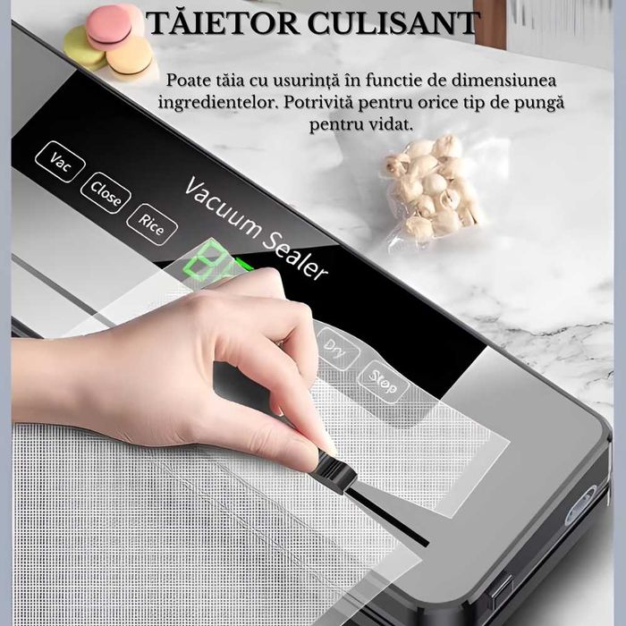 Aparat de Vidat Alimente Profesional cu Display LED,5 Moduri de Vidare