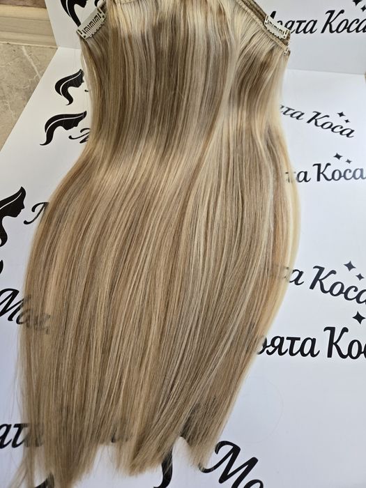 160 гр 50 см Естествена коса на кичури