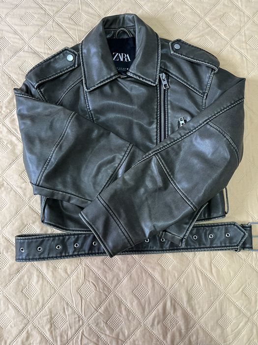Вайръл кожено яке ZARA