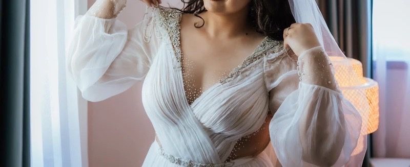 Rochie de mireasa din matase naturala