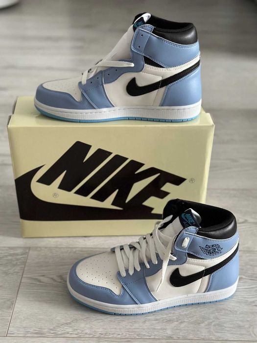 Adidasi Air Jordan 1 High - OG University Blue  | Jordan 1 Albastrii