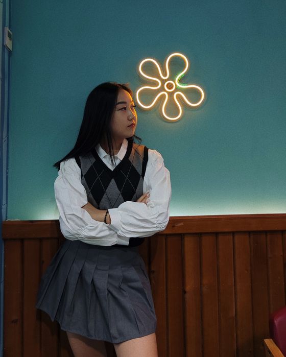 Теннисная серая юбка