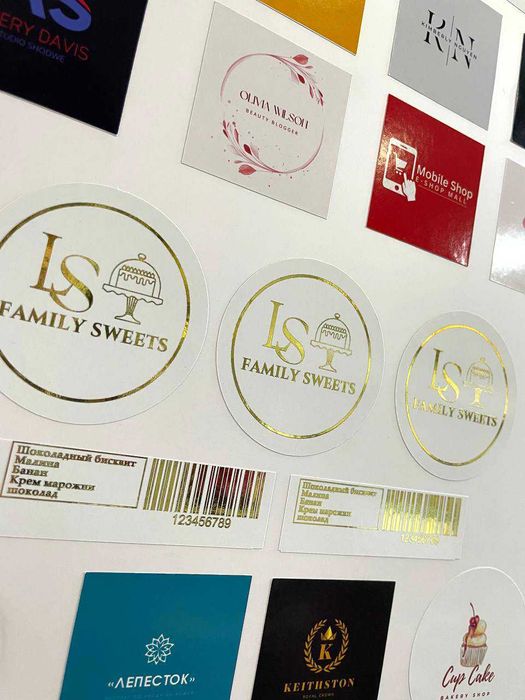 Самоклейка, Этикетка, Самоклеющиеся этикетки, стикеры в любом количест