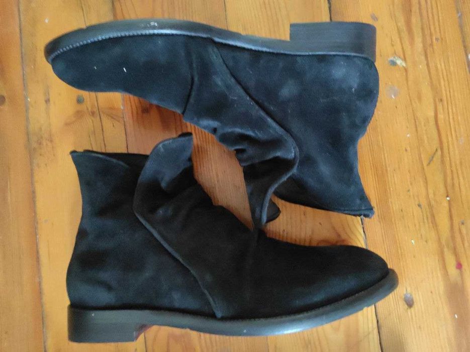 Ботинки мужские. Ручная работа.  Италия. Натуральная замша. 43 размер.