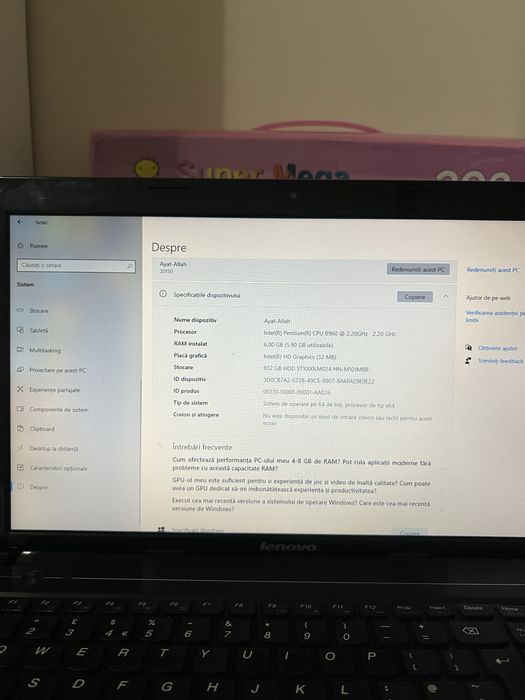 Laptop LENOVO G580 1T