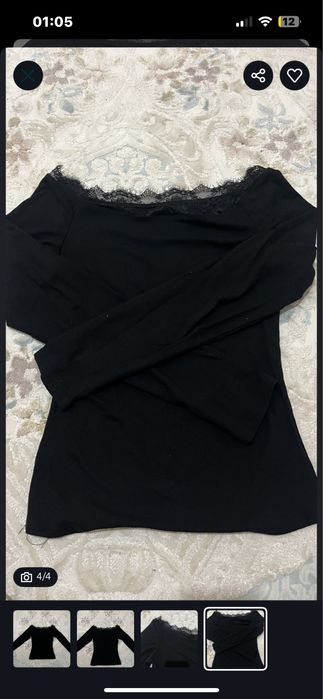 лонгслив черного цвета