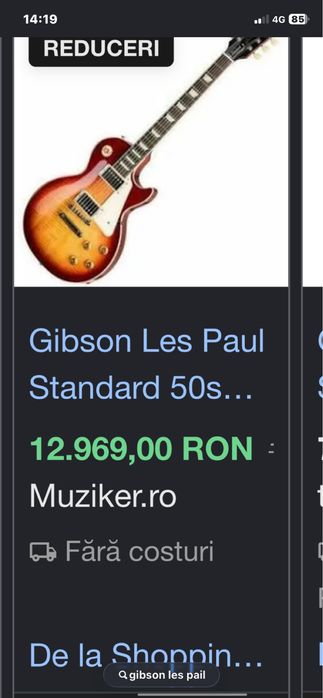 Chitara Gibson Les Paul 50’ SUPER PRET