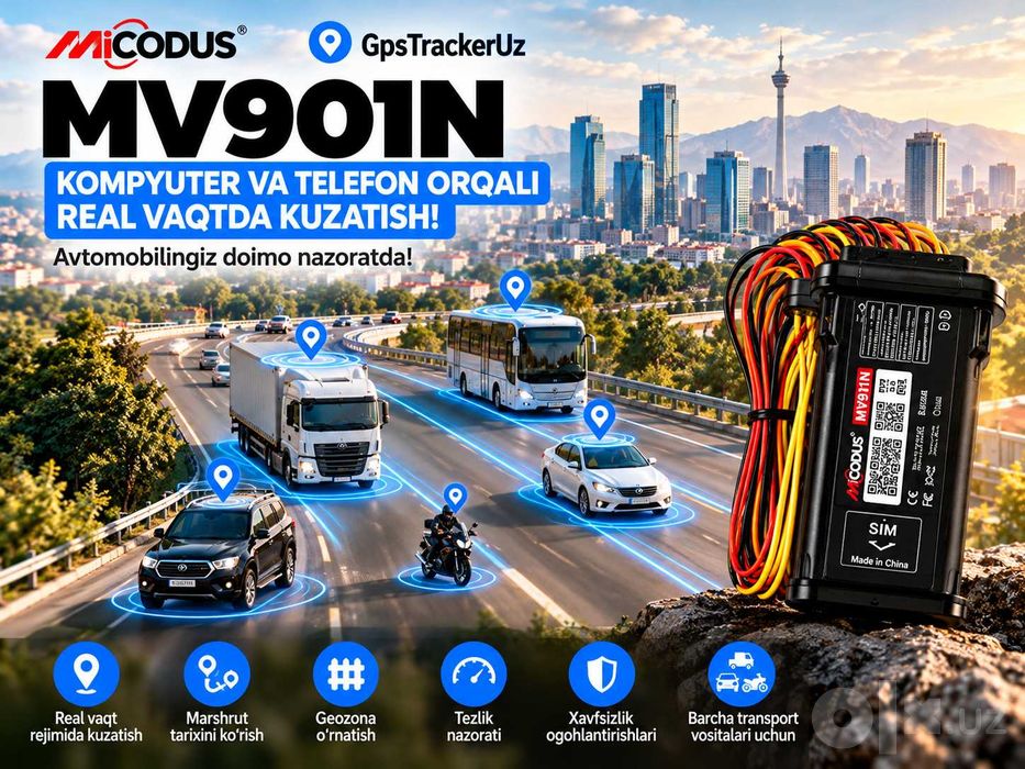 GPS трекер  MiCODUS MV901N GPS trekerini taklif etadi!