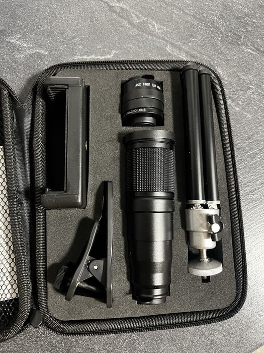 Комплект 4в1 професионални обективи за смартфон Apexel APL-22x105.