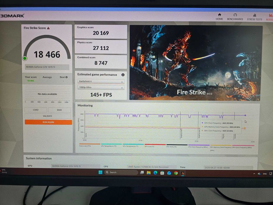 Placă video gaming Gigabyte GTX 1070Ti Windforce 2x