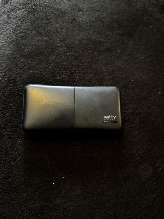 Външна батерия Setty 20000 mAh черна