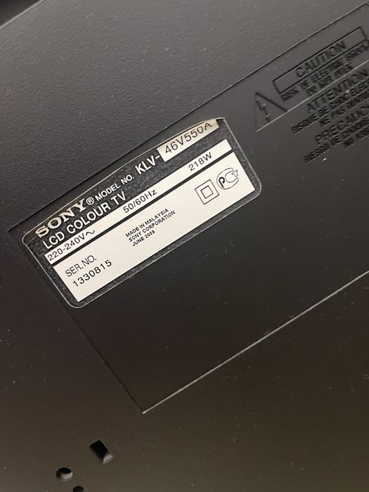 Телевизор SONY model KLV-46V550A