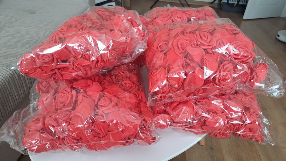 Продавам рози от фоам 7см