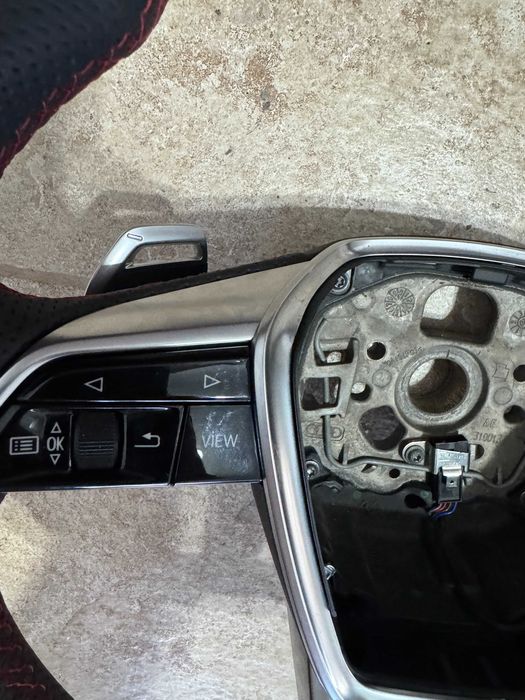 Volan Audi RS Tesit RS6 RS7 C8 Piele Perforata butoane padele RS