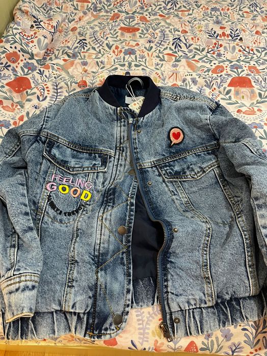 Синьо дънково яке