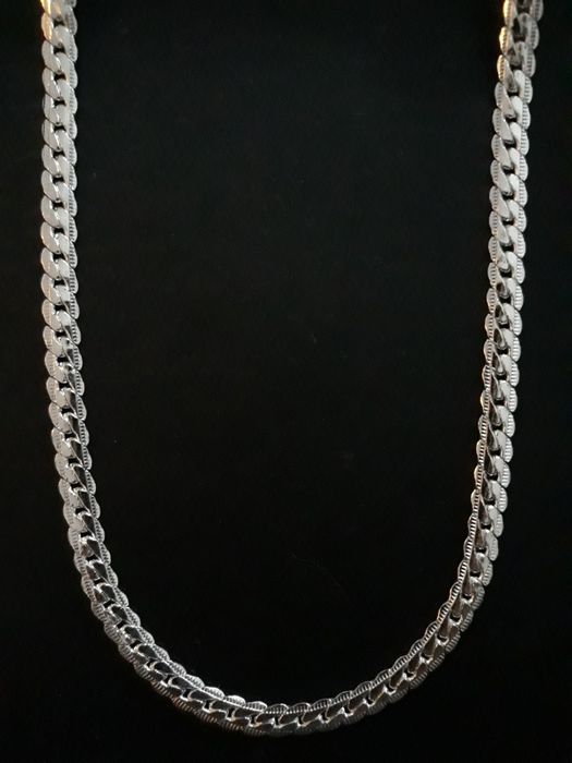Нов сребърен синджир сребърно колие