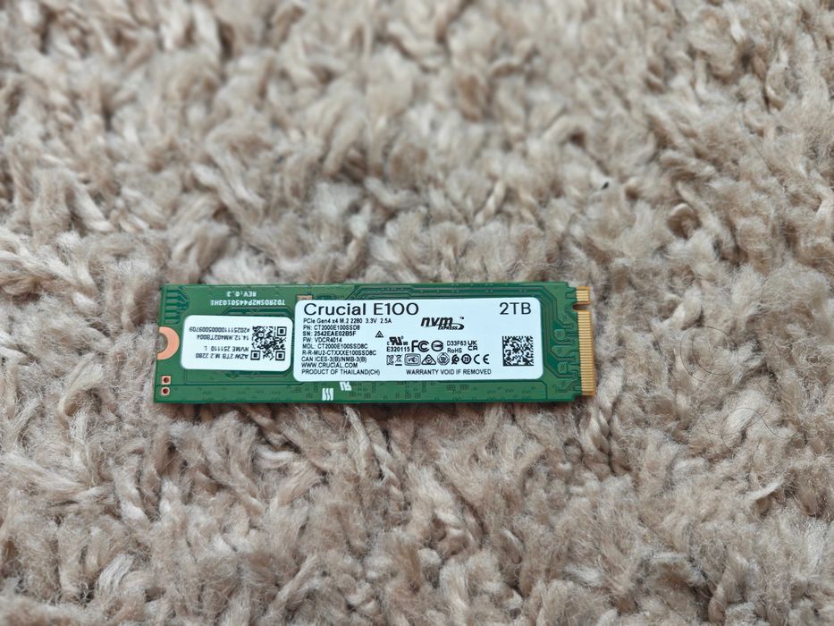 SSD 2TB NVMe 2280 Crucial E100