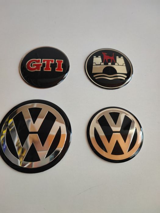 Емблема волан VW GTI Wolfsburg 45мм, 56мм ГТИ емблеми