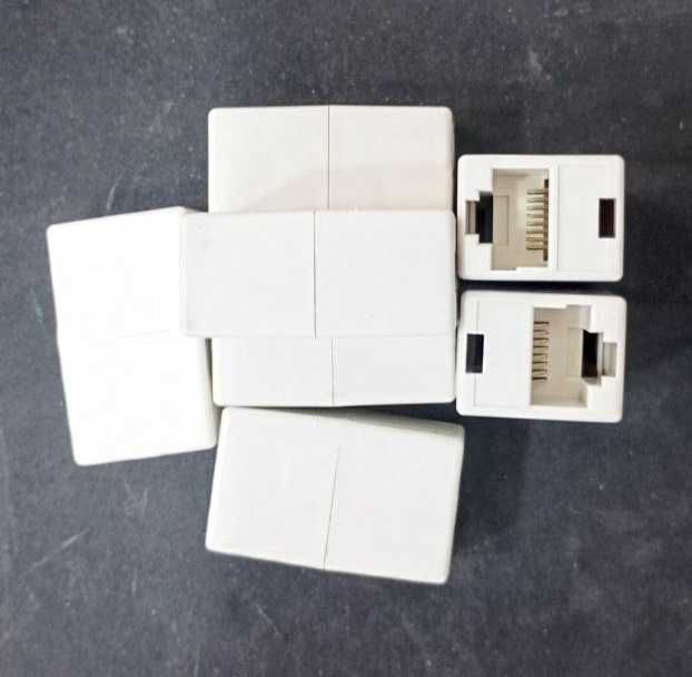 Konnektor  Коннекторы RJ45 Cat5 cквозной, Cat6, Сat 7 +Колпачок RJ45