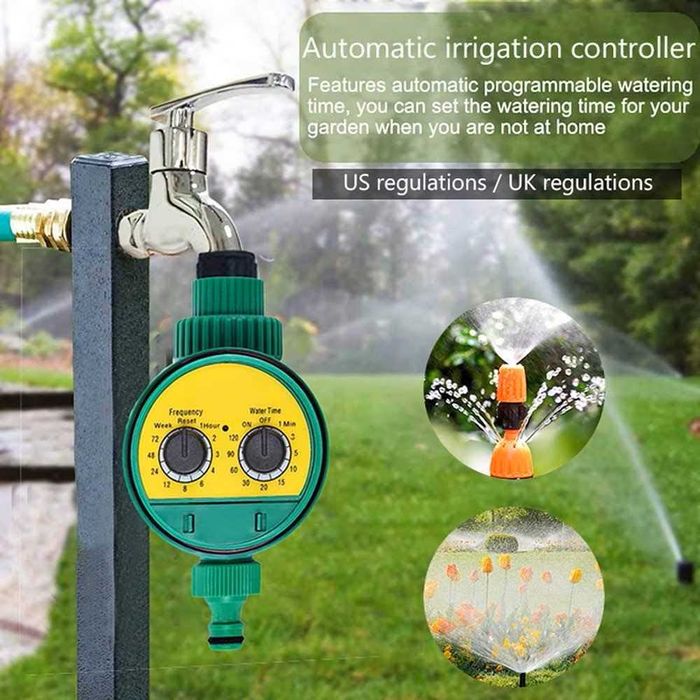 Таймер за автоматично поливане, електронен програматор 1-120 минути, комплект