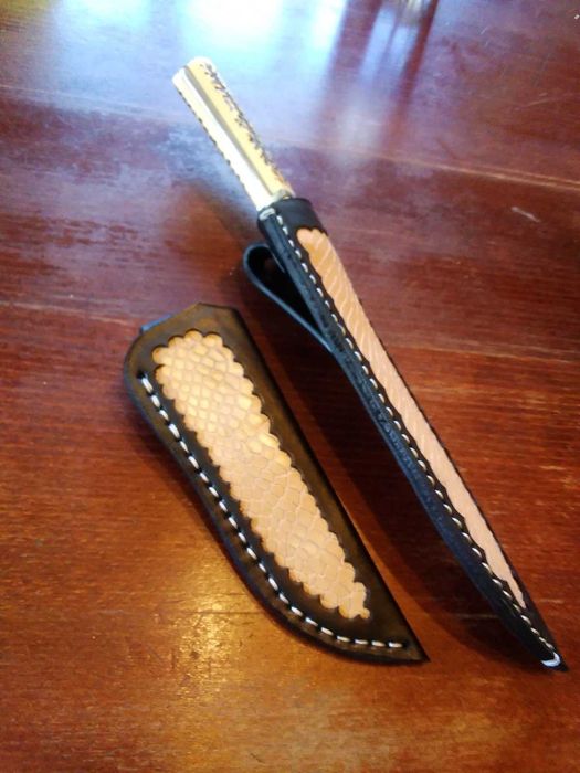 Кания за нож от естествена кожа