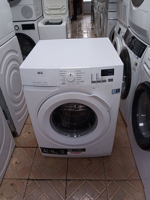 Като нова пералня Аег Aeg Series 6000  A+++ 9кг  24 месеца гаранция!