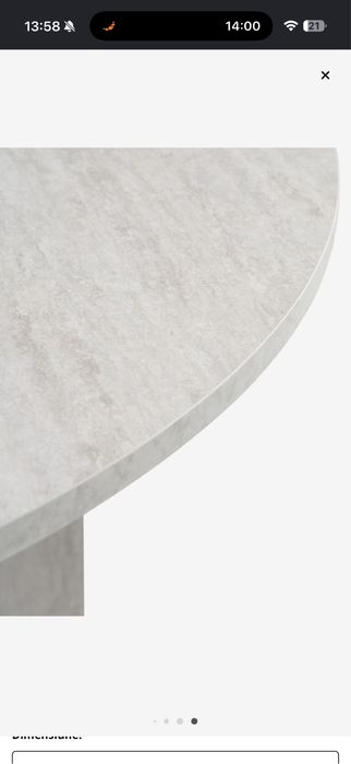 Masa dining aspect travertin