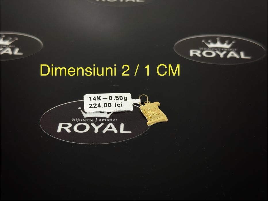 Bijuteria ROYAL : Pandantiv AUR 14K / 0.5 GR