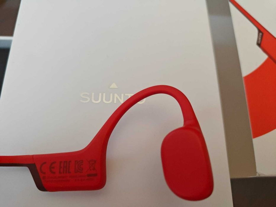 Casti wireless open ear cu conductie osoasa Suunto Sonic Coral Red
