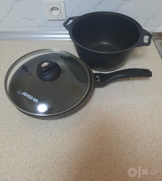 РОССИЯ Казан Kukmara 5 л + Сковородка 28 см Arshia. цена за оба.